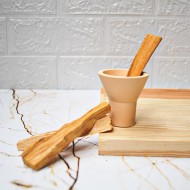 2 Adet 20 Gr Palo Santo Tütsü ve Silver Beton Döküm Konik Tütsülük Camel