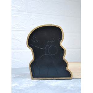 Dekoratif Kadın Model Tepsi Bardak Altlığı Mum Tabağı Organizer