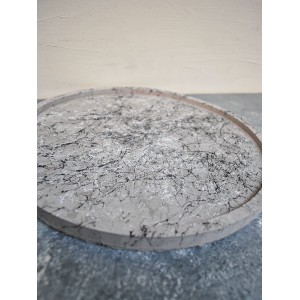 Beton Döküm Dekoratif Tepsi Mermer Efekt Sunumluk Organizer 30 Cm Gri Beton Döküm Dekoratif Tepsi Mermer Efekt Sunumluk Organizer 30 Cm Gri