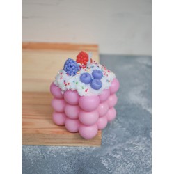 Özel Tasarım Dekoratif Cupcake Bubble Mum Özel Tasarım Dekoratif Cupcake Bubble Mum