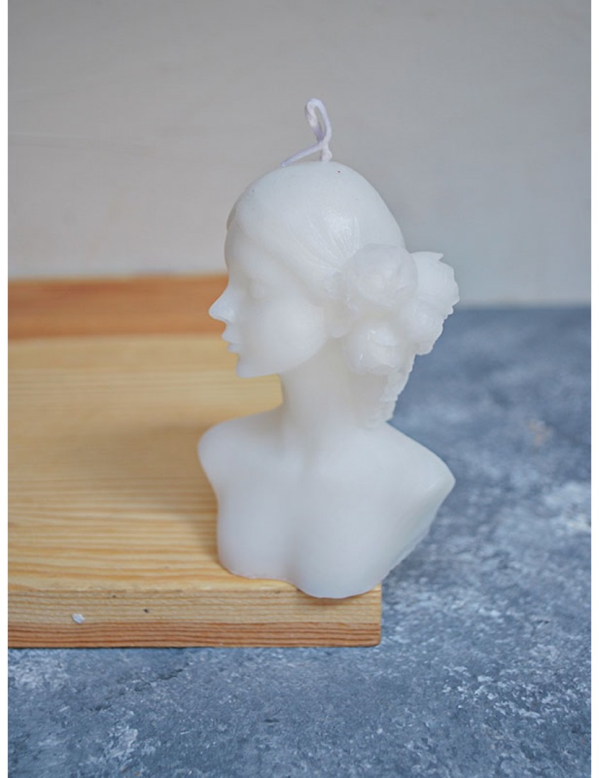 Çiçekli Kız Mum Dekoratif kokulu Mum