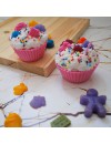 2li dekoratif cupcake mum, kokulu cupcake mum seti