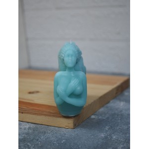 Deniz Kızı Kokulu Dekoratif Mum Turkuaz