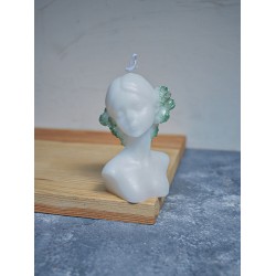 Çiçekli Kız Mum Dekoratif kokulu Mum