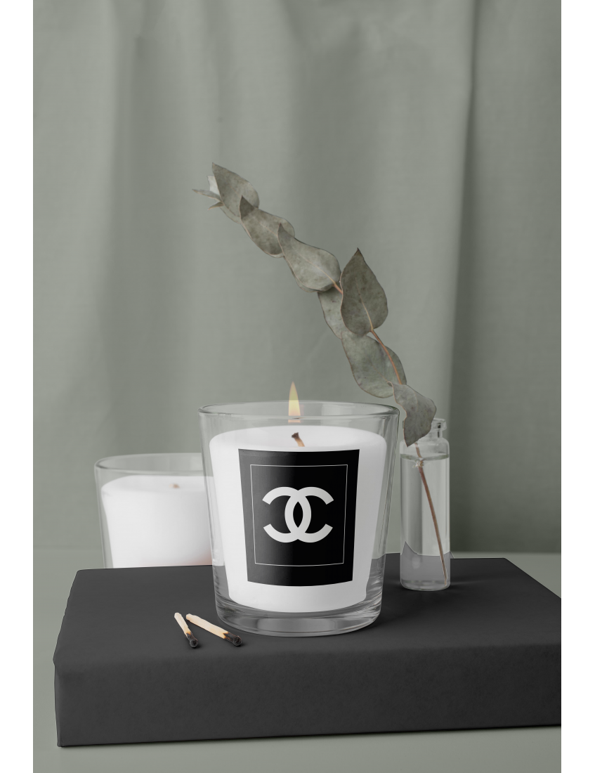 Mudita Bardak Mum Dekoratif Kokulu Şeffaf Cam Bardak Mum