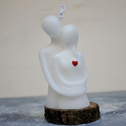 Sevgililer Günü Özel Sarılan Sevgili Kokulu Mum, Aşıklar Mum Kırmızı Kalp Sevgililer Günü Özel Sarılan Sevgili Kokulu Mum, Aşıklar Mum Kırmızı Kalp