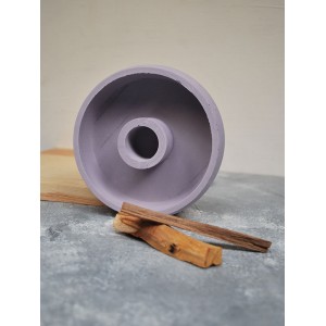  20 Gr. Palo Santo Tütsü Dahil Beton LİLA Tütsülük Veya Tütsü Tabağı
