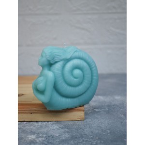 Deniz Kızı Kokulu Dekoratif Mum Turkuaz