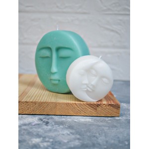 Güneş Ay ve Uyuyan Yüz Mum Dekoratif Mum