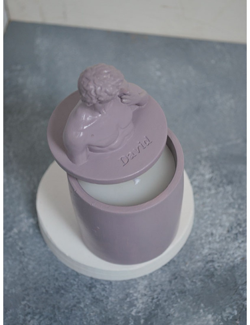 david büst mum, dekoratif heykel bardak mum, kokulu figürlü mum