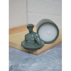 David Büst Bardak Dekoratif Heykel Mum Kokulu Mum