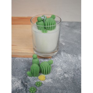 Kaktüs Teraryum Bardak Mum Kokulu Bardak Mum YEŞİL