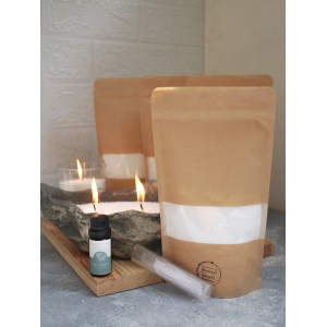 İnci Tozu Mum 200 Gr. Beyaz Sihirli Sonsuzluk Mumu Kum Mum