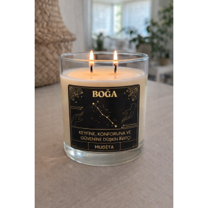 BOĞA Burç Bardak Mum Kokulu Dekoratif Mum