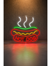Hot Dog LED Neon Tabela 40x30 cm