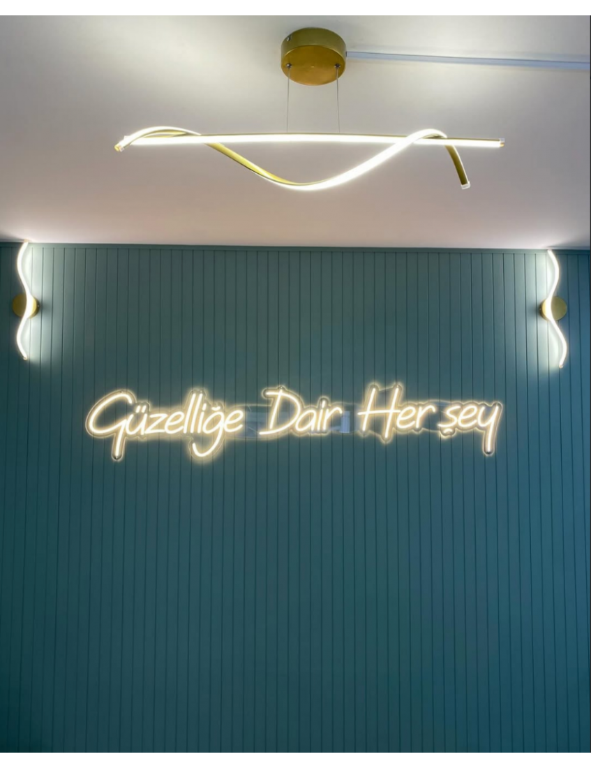 güzellik salonu led neon tabela dekoratif ışıklı yazı