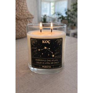 KOÇ Burç Bardak Mum Kokulu Dekoratif Mum