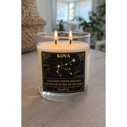 KOVA Burç Bardak Mum Kokulu Dekoratif Mum KOVA Burç Bardak Mum Kokulu Dekoratif Mum